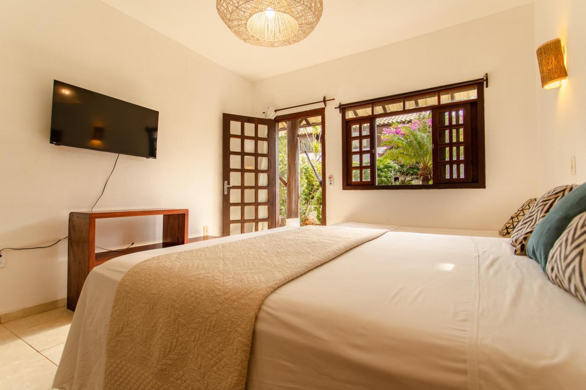 Quarto Quádruplo com Vista do Jardim
